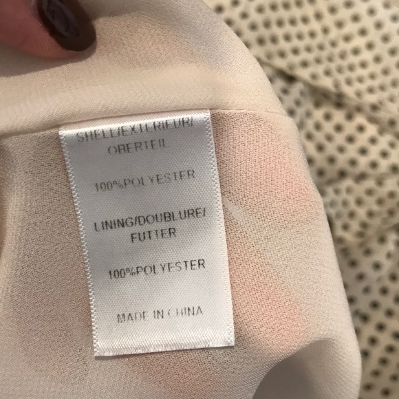 Ivory and Black Polka Dot High Low Dress - Picture 8 of 8